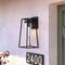 Vaxcel Nash 6.5-in Black Outdoor Modern Wall Lantern, Dusk to Dawn Photocell, 1-Light Wall Lamp Sconce with Clear Seeded Glass T0585 - alternate 4